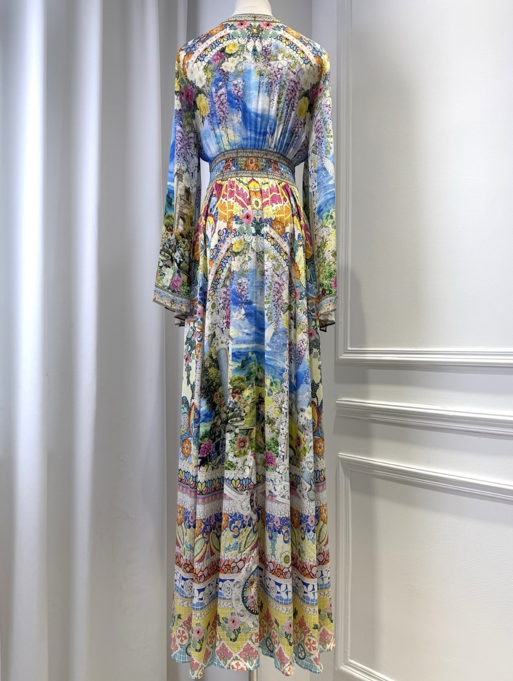 Camilla kimono sleeve dress with shirring detail - Picture 11 of 15